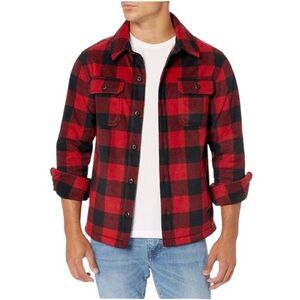 Amazon Essentials Men's Long-Sleeve Polar Fleece Shirt Jacket Size LARGE NWOT